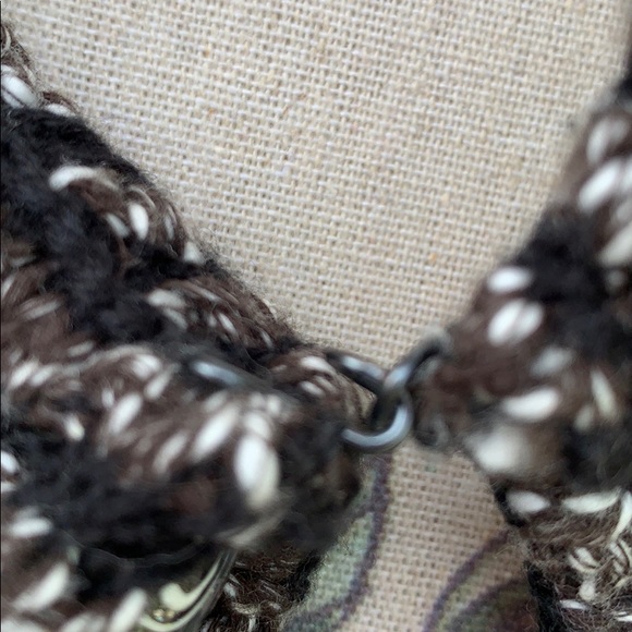 Ann Taylor Loft Gray Stripe Cardigan Style Sweater - Picture 7 of 10